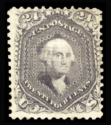 Price of US Stamp Scott Cat. # 99: 1869 24c Washington Grill. Cherrystone Auctions, Jan 2015, Sale 201501, Lot 137