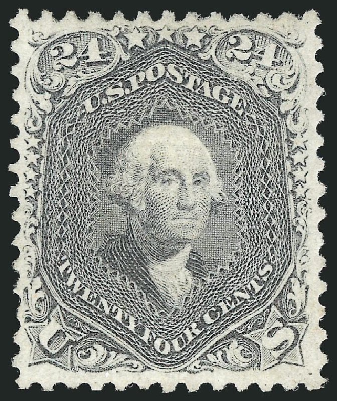 Values of US Stamp Scott #99: 1869 24c Washington Grill. Robert Siegel Auction Galleries, Dec 2014, Sale 1090, Lot 1237