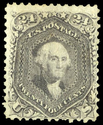 Costs of US Stamps Scott Catalogue #99: 24c 1869 Washington Grill. Matthew Bennett International, Jun 2008, Sale 328, Lot 588