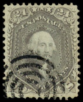 US Stamps Price Scott Catalog #99 - 1869 24c Washington Grill. Daniel Kelleher Auctions, Mar 2014, Sale 648, Lot 2058
