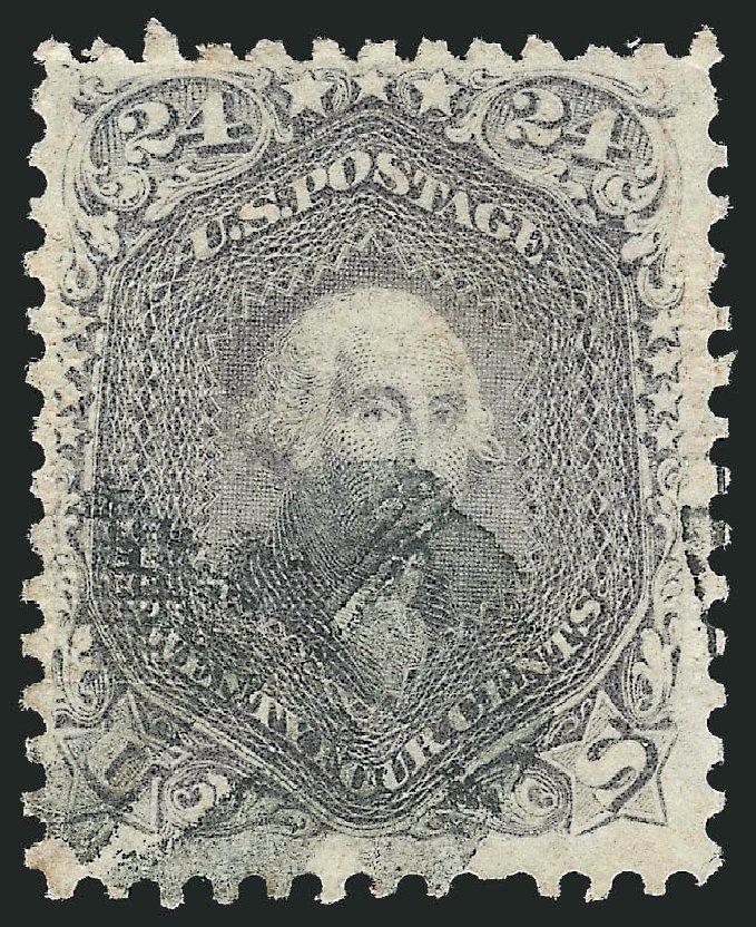Prices of US Stamp Scott Catalogue #99: 1869 24c Washington Grill. Robert Siegel Auction Galleries, Oct 2011, Sale 1014, Lot 1258