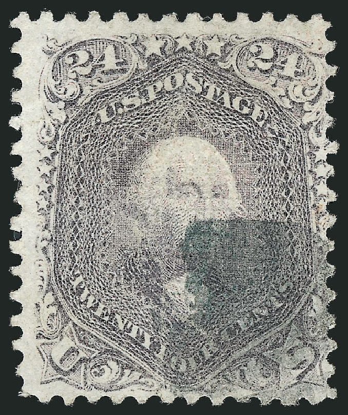 US Stamp Value Scott Cat. #99: 24c 1869 Washington Grill. Robert Siegel Auction Galleries, Dec 2012, Sale 1037, Lot 1618