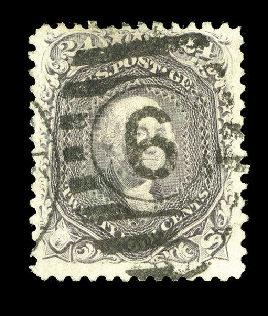 Price of US Stamps Scott Cat. #99 - 24c 1869 Washington Grill. Spink Shreves Galleries, May 2014, Sale 148, Lot 138