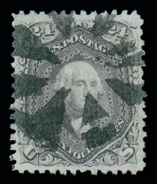 US Stamp Price Scott Cat. # 99 - 24c 1869 Washington Grill. Matthew Bennett International, Dec 2007, Sale 323, Lot 249