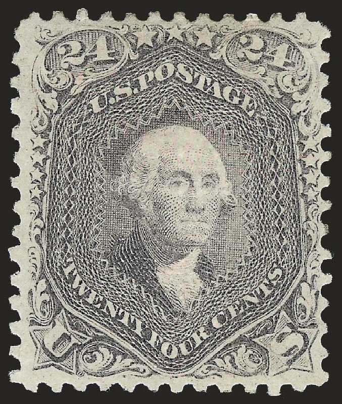 US Stamp Price Scott 99 - 1869 24c Washington Grill. Robert Siegel Auction Galleries, Apr 2009, Sale 972, Lot 3099