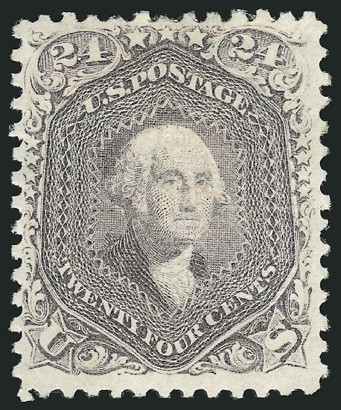 Value of US Stamp Scott Cat. 99 - 24c 1869 Washington Grill. Robert Siegel Auction Galleries, Feb 2010, Sale 983, Lot 69