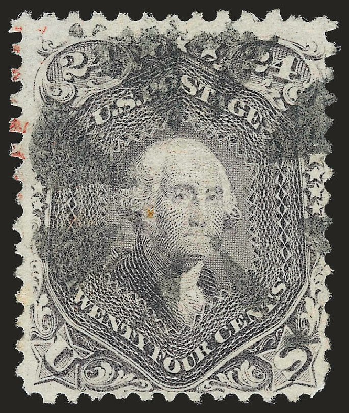 Cost of US Stamps Scott Cat. 99: 1869 24c Washington Grill. Robert Siegel Auction Galleries, Apr 2010, Sale 984, Lot 349