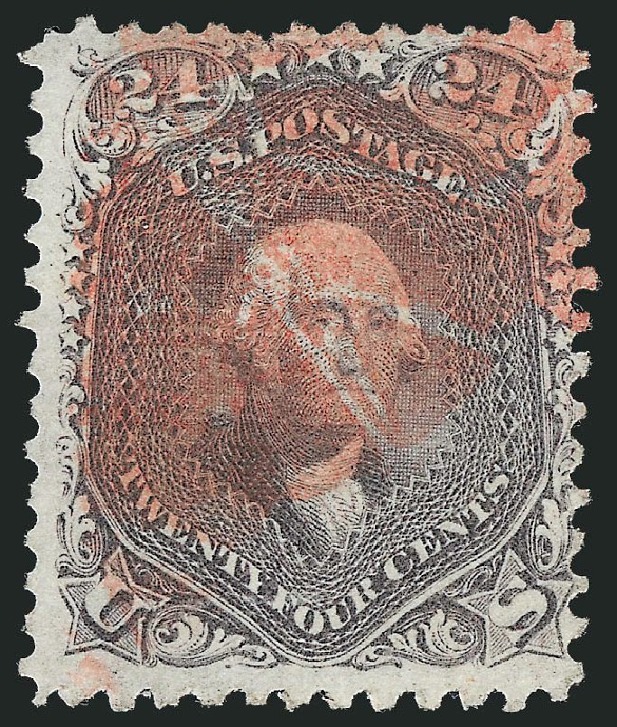 Prices of US Stamps Scott Catalog 99 - 24c 1869 Washington Grill. Robert Siegel Auction Galleries, Sep 2010, Sale 993, Lot 509