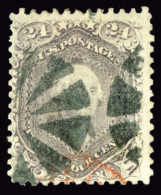 Cost of US Stamps Scott Catalogue 99: 1869 24c Washington Grill. Spink Shreves Galleries, May 2014, Sale 148, Lot 139