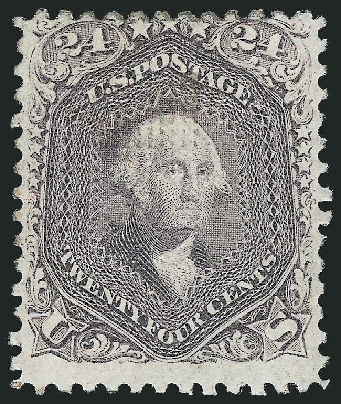 US Stamp Value Scott 99 - 1869 24c Washington Grill. Robert Siegel Auction Galleries, Mar 2012, Sale 1021, Lot 270