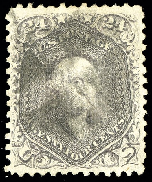 US Stamps Prices Scott Catalogue 99: 1869 24c Washington Grill. Spink Shreves Galleries, May 2014, Sale 148, Lot 140
