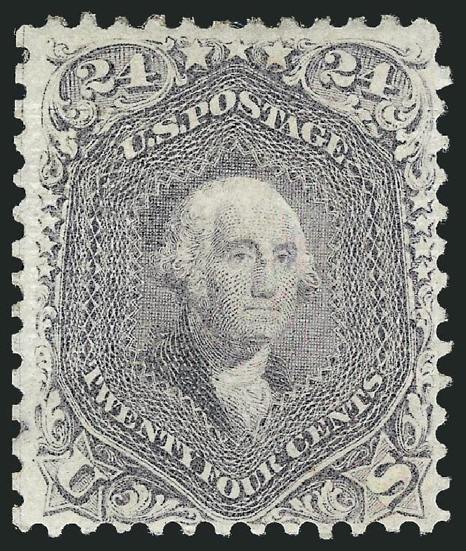 US Stamp Prices Scott Catalogue #99: 1869 24c Washington Grill. Robert Siegel Auction Galleries, Mar 2012, Sale 1021, Lot 271