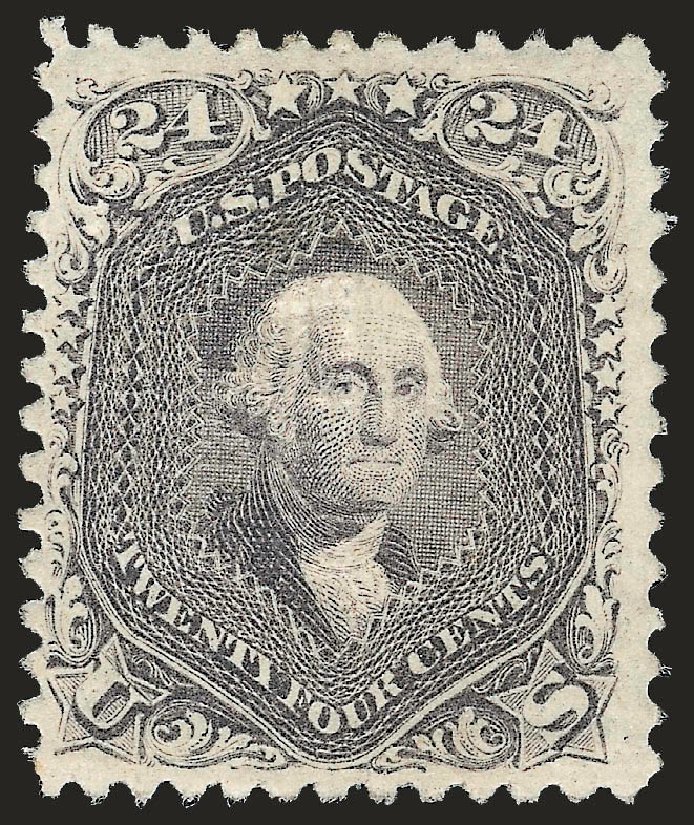 US Stamps Prices Scott Cat. 99 - 1869 24c Washington Grill. Robert Siegel Auction Galleries, Dec 2008, Sale 967, Lot 4211