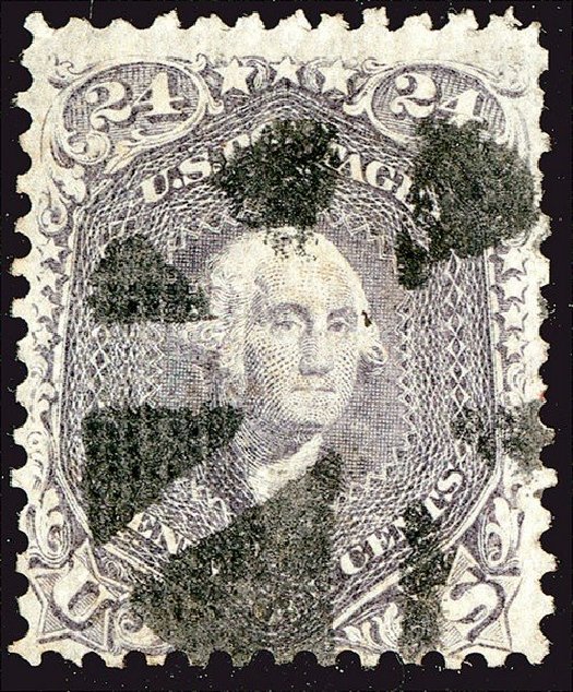 Cost of US Stamps Scott # 99: 24c 1869 Washington Grill. Spink Shreves Galleries, Jan 2014, Sale 146, Lot 231