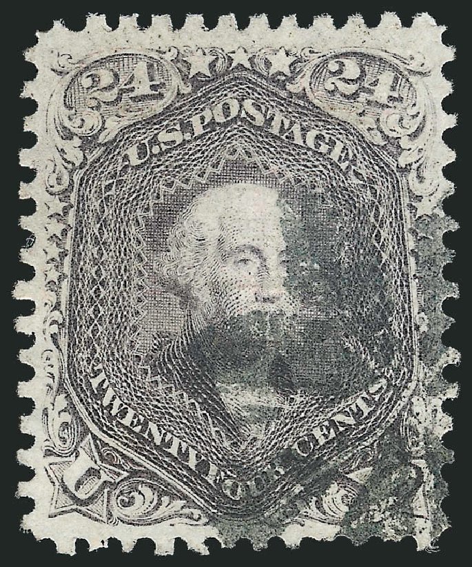 Values of US Stamps Scott # 99 - 1869 24c Washington Grill. Robert Siegel Auction Galleries, Nov 2013, Sale 1061, Lot 3515