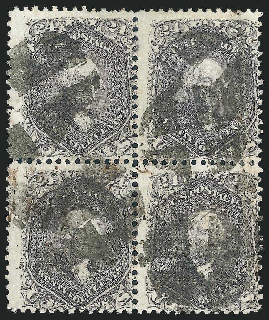 US Stamps Price Scott Catalog 99 - 1869 24c Washington Grill. Robert Siegel Auction Galleries, Jun 2012, Sale 1025, Lot 122