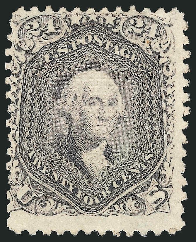 Price of US Stamps Scott Catalog #99 - 1869 24c Washington Grill. Robert Siegel Auction Galleries, Sep 2009, Sale 976, Lot 1422