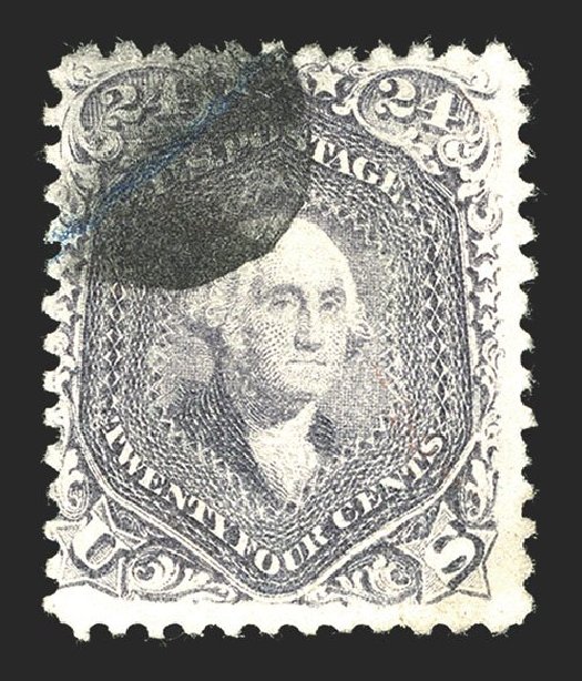 US Stamp Value Scott Catalogue #99 - 24c 1869 Washington Grill. Spink Shreves Galleries, Mar 2013, Sale 142, Lot 182