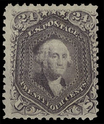 US Stamp Price Scott 99 - 1869 24c Washington Grill. Cherrystone Auctions, Apr 2010, Sale 201004, Lot 133