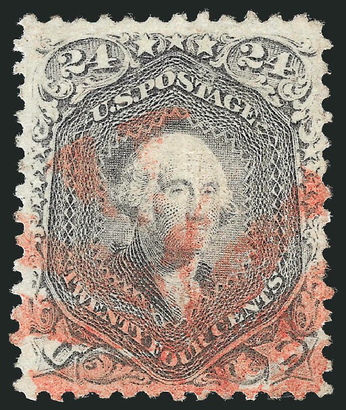 Prices of US Stamps Scott Cat. # 99: 1869 24c Washington Grill. Robert Siegel Auction Galleries, Oct 2012, Sale 1032, Lot 3173