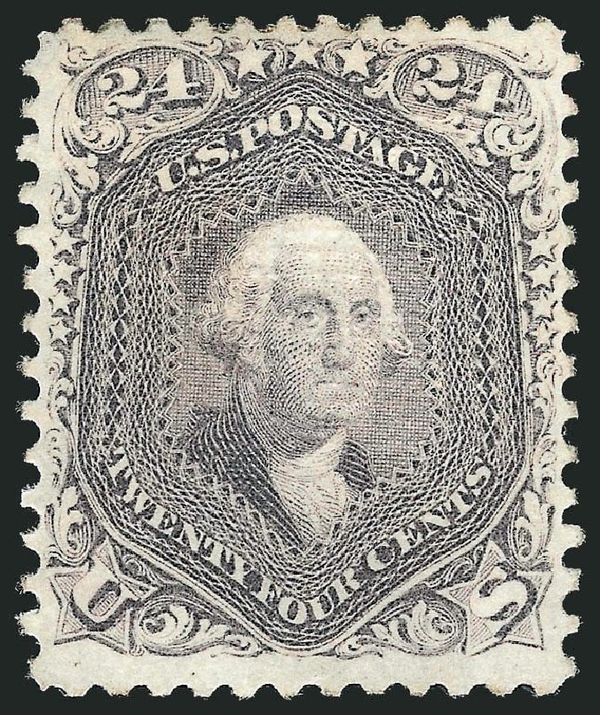 Value of US Stamp Scott # 99: 24c 1869 Washington Grill. Robert Siegel Auction Galleries, Nov 2013, Sale 1057, Lot 663