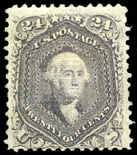 Prices of US Stamps Scott 99: 1869 24c Washington Grill. Matthew Bennett International, May 2014, Sale 350, Lot 176