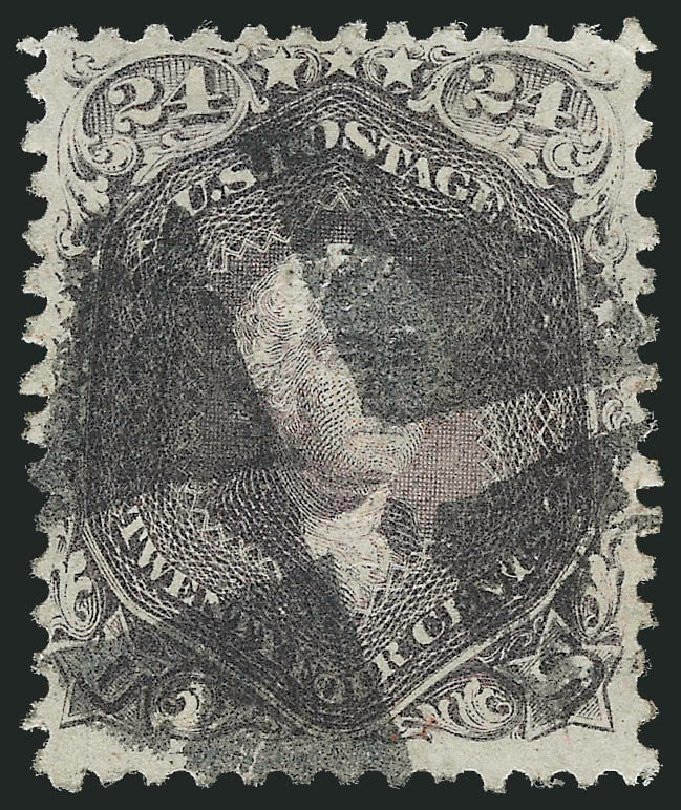 US Stamp Price Scott # 99 - 24c 1869 Washington Grill. Robert Siegel Auction Galleries, Nov 2013, Sale 1061, Lot 3516