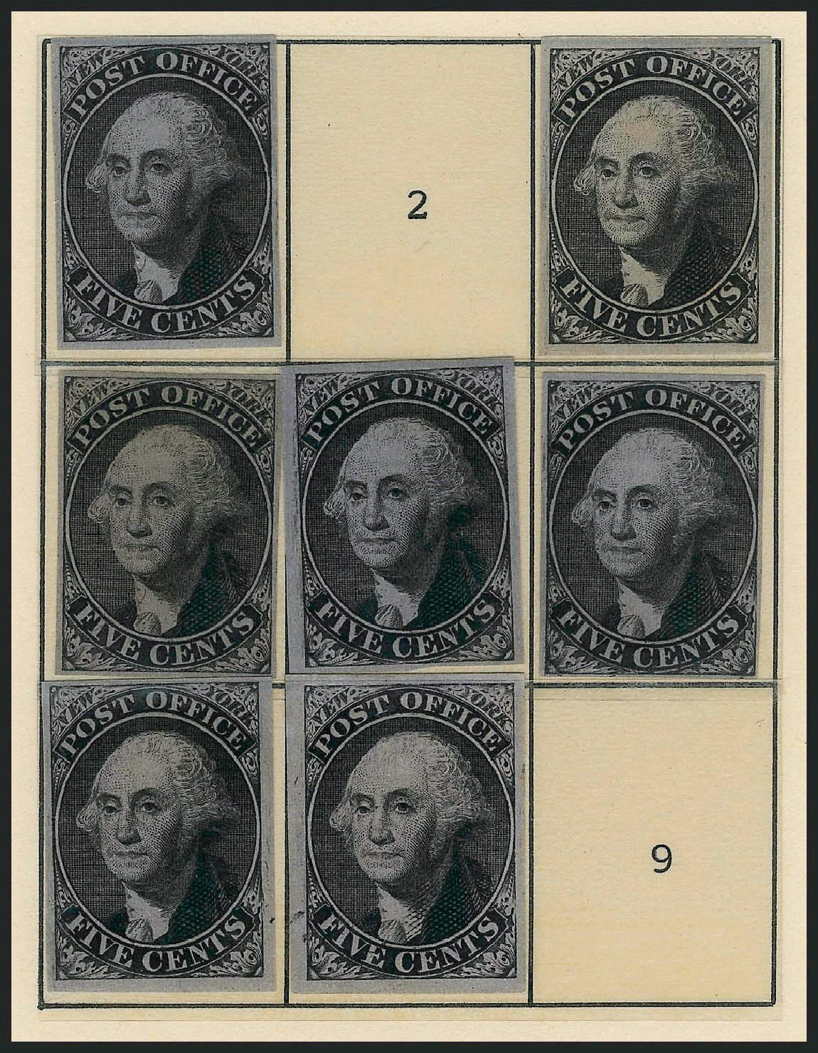 Prices of US Stamps Scott Cat. 9X1: 1846 5c New York Postmasters Provisional. Robert Siegel Auction Galleries, Dec 2010, Sale 999, Lot 507
