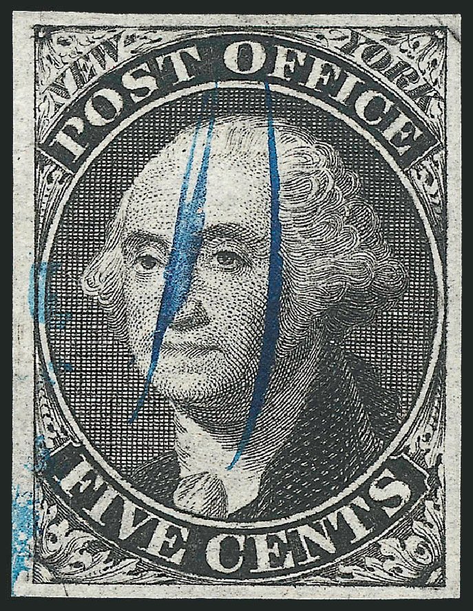 Prices of US Stamp Scott #9X1: 5c 1846 New York Postmasters Provisional. Robert Siegel Auction Galleries, Dec 2010, Sale 999, Lot 577