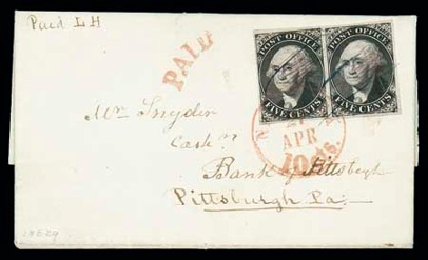 Price of US Stamps Scott Catalog 9X1 - 1846 5c New York Postmasters Provisional. Matthew Bennett International, Dec 2007, Sale 324, Lot 1008