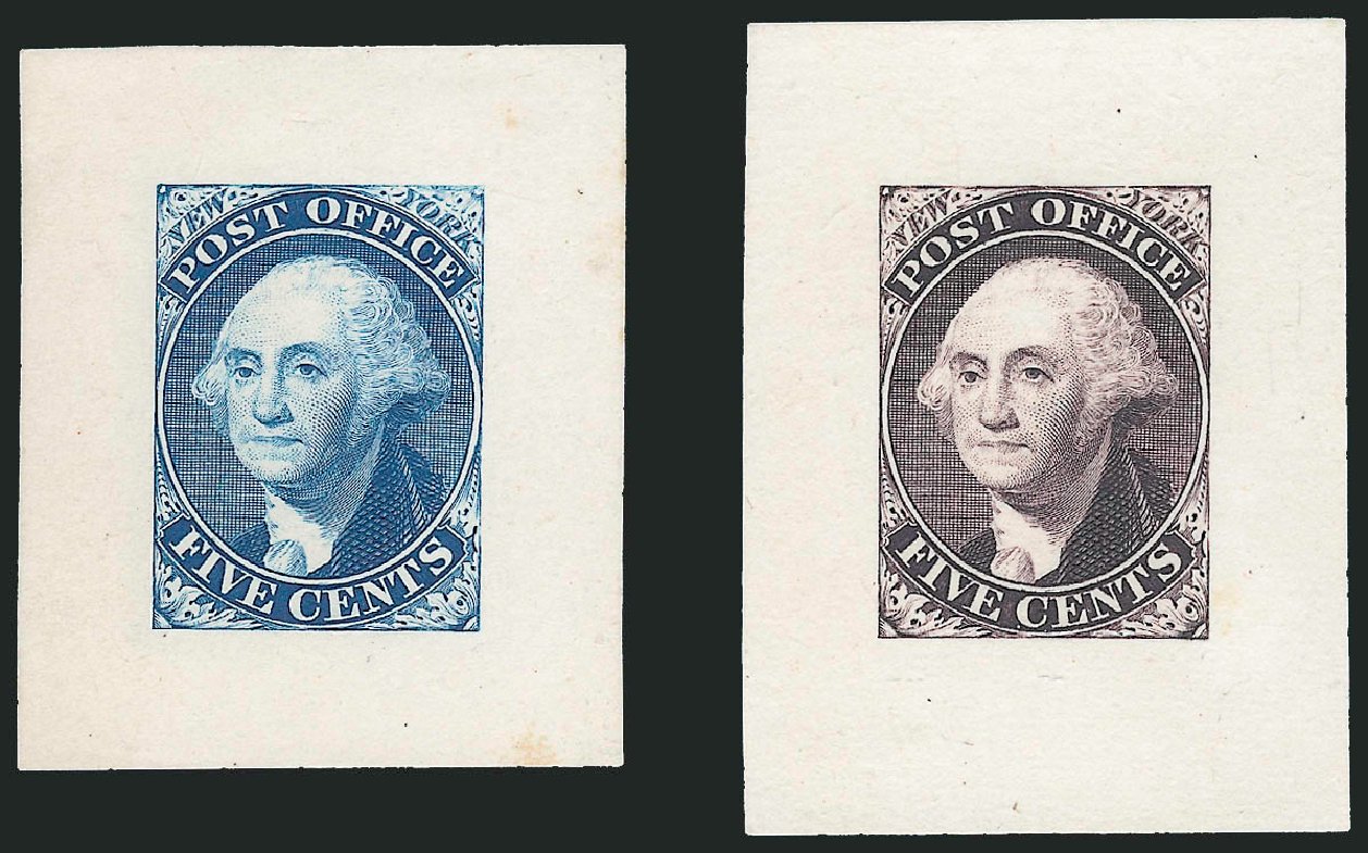 US Stamp Values Scott Catalog 9X1: 1846 5c New York Postmasters Provisional. Robert Siegel Auction Galleries, Dec 2010, Sale 999, Lot 508