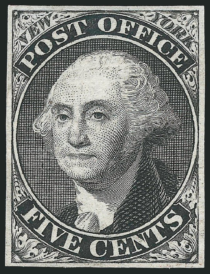 Value of US Stamp Scott 9X1 - 5c 1846 New York Postmasters Provisional. Robert Siegel Auction Galleries, Dec 2010, Sale 999, Lot 568
