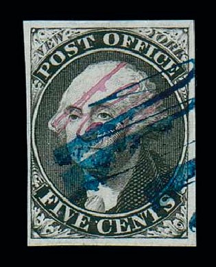 Prices of US Stamp Scott Catalogue # 9X1 - 1846 5c New York Postmasters Provisional. Matthew Bennett International, Jun 2007, Sale 319, Lot 1011