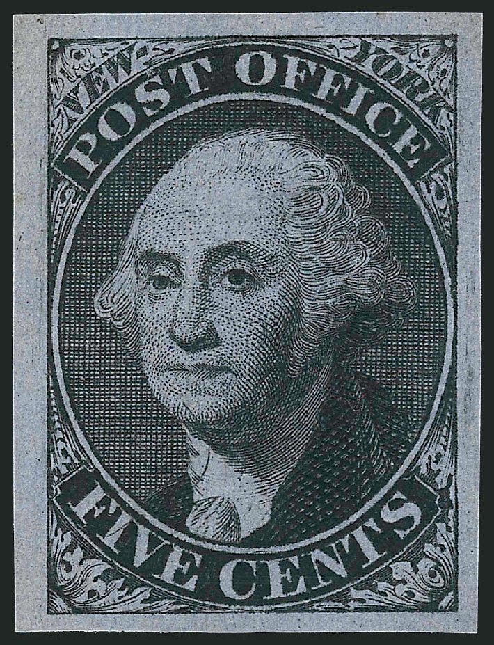 Prices of US Stamps Scott Catalogue # 9X1: 1846 5c New York Postmasters Provisional. Robert Siegel Auction Galleries, Jul 2013, Sale 1050, Lot 1