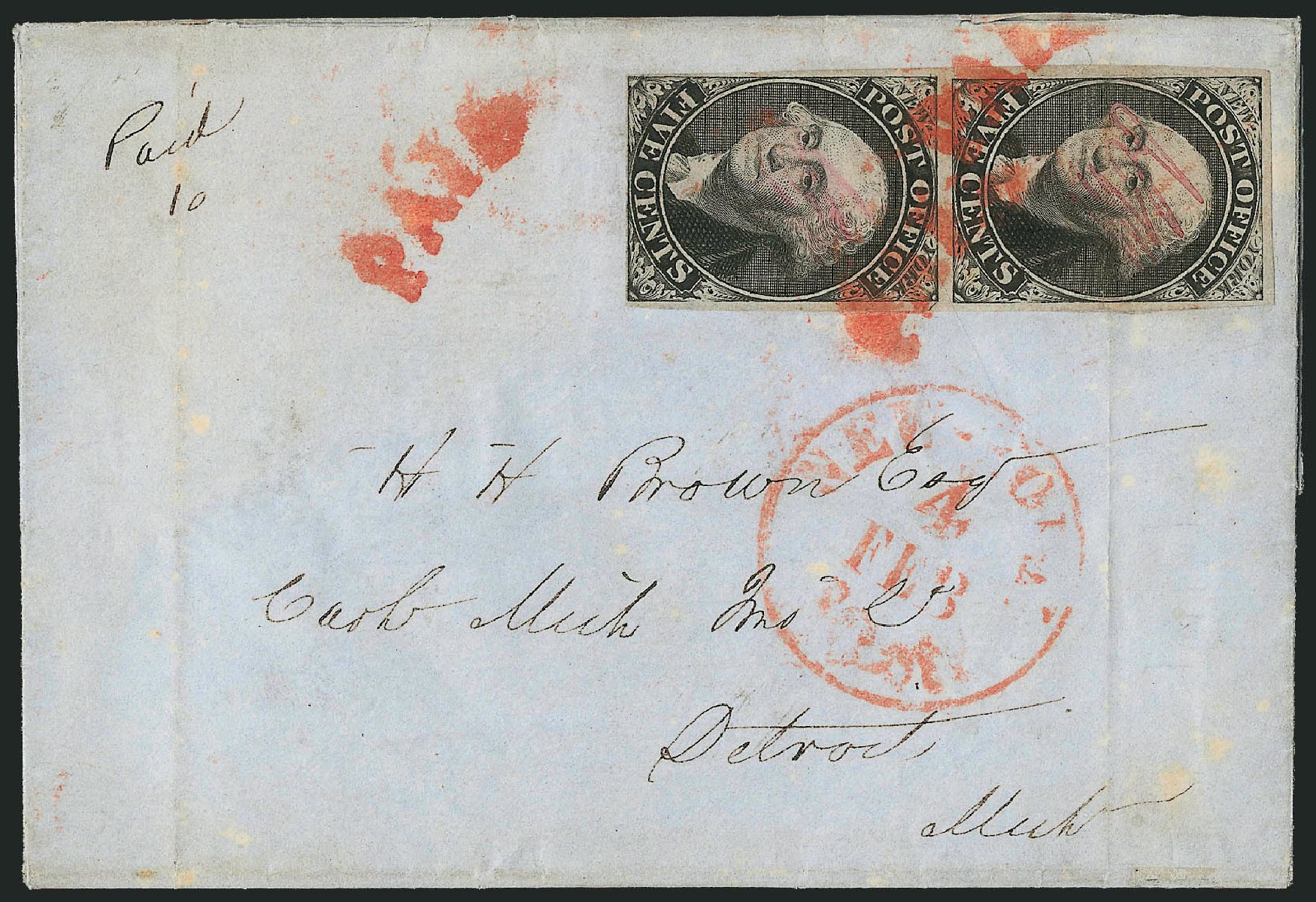 Value of US Stamp Scott #9X1: 5c 1846 New York Postmasters Provisional. Robert Siegel Auction Galleries, Dec 2013, Sale 1062, Lot 14