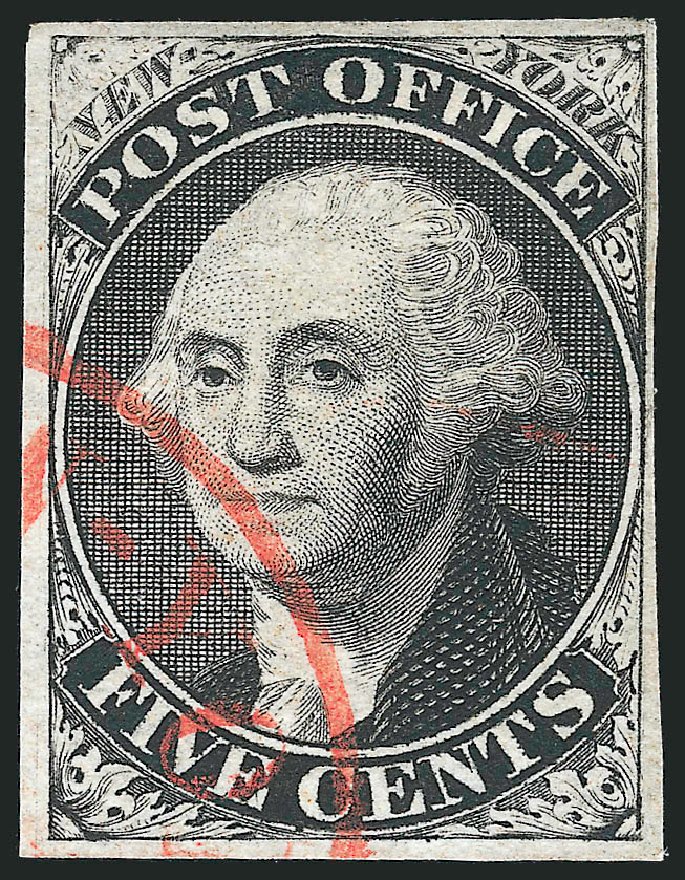 Value of US Stamps Scott #9X1: 1846 5c New York Postmasters Provisional. Robert Siegel Auction Galleries, Dec 2010, Sale 999, Lot 574