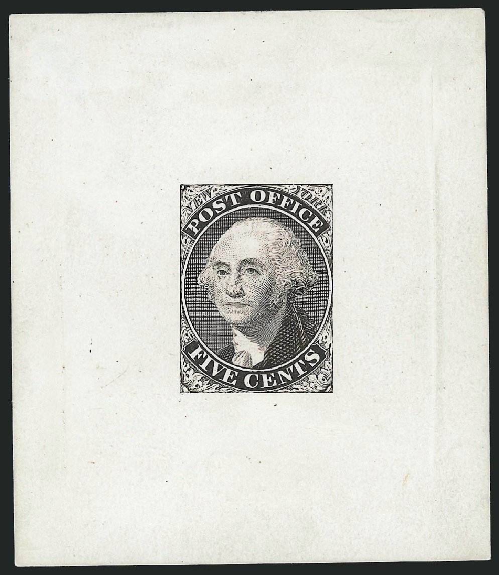 US Stamp Prices Scott #9X1 - 5c 1846 New York Postmasters Provisional. Robert Siegel Auction Galleries, Dec 2012, Sale 1037, Lot 1005