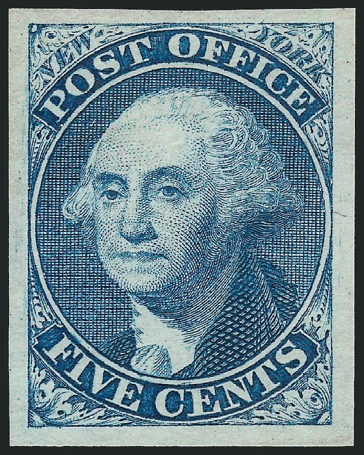 Value of US Stamp Scott 9X1 - 1846 5c New York Postmasters Provisional. Robert Siegel Auction Galleries, Mar 2013, Sale 1040, Lot 1002