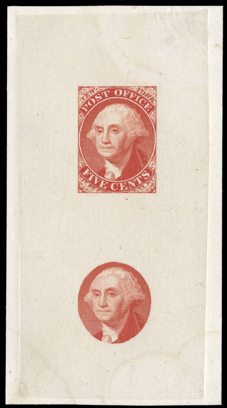 Value of US Stamps Scott Catalogue #9X1: 1846 5c New York Postmasters Provisional. Cherrystone Auctions, Jun 2012, Sale 201206, Lot 3