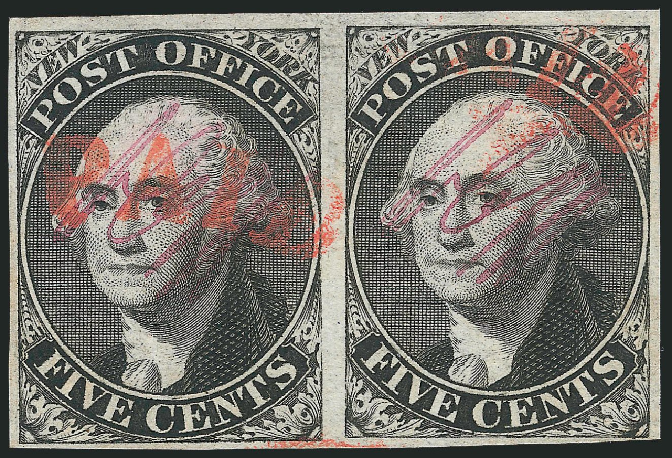 Values of US Stamp Scott 9X1: 5c 1846 New York Postmasters Provisional. Robert Siegel Auction Galleries, Dec 2010, Sale 999, Lot 543