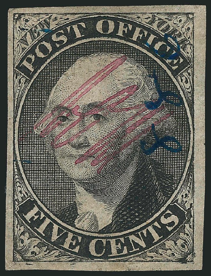 Costs of US Stamp Scott #9X1 - 1846 5c New York Postmasters Provisional. Robert Siegel Auction Galleries, Mar 2013, Sale 1040, Lot 1146