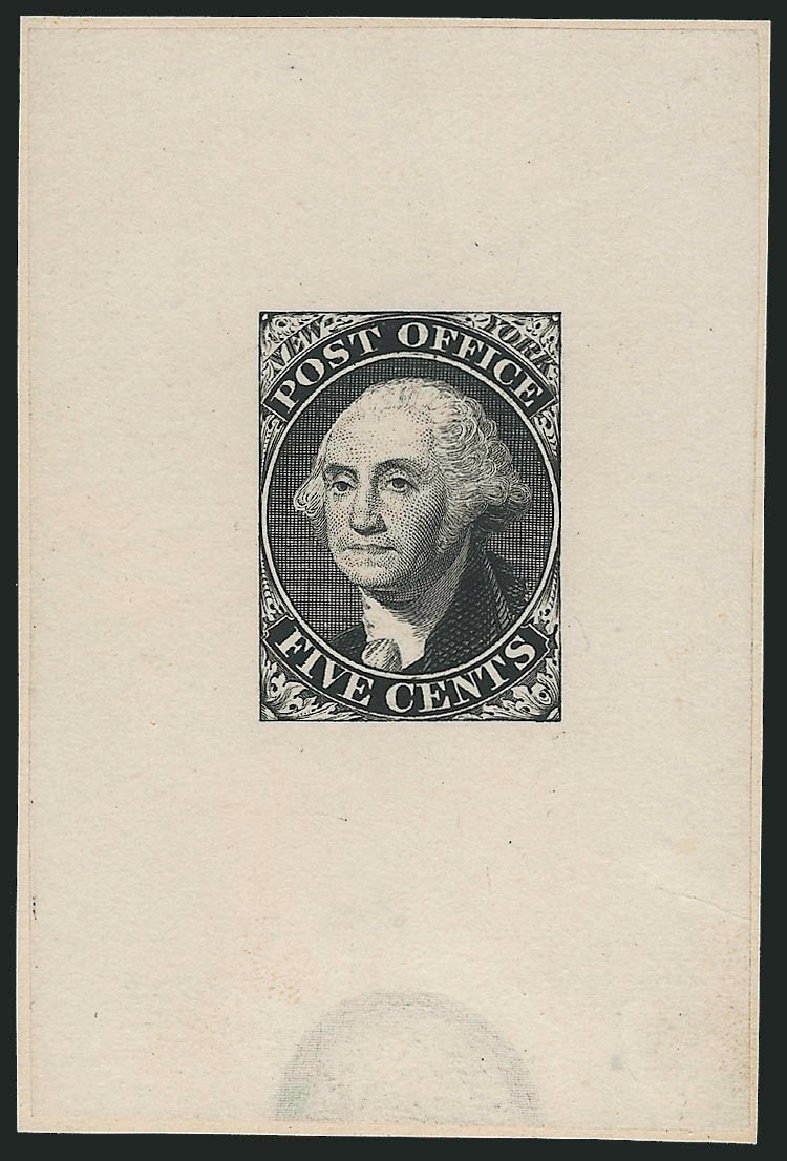 US Stamp Values Scott Catalogue #9X1 - 5c 1846 New York Postmasters Provisional. Robert Siegel Auction Galleries, Dec 2010, Sale 999, Lot 506