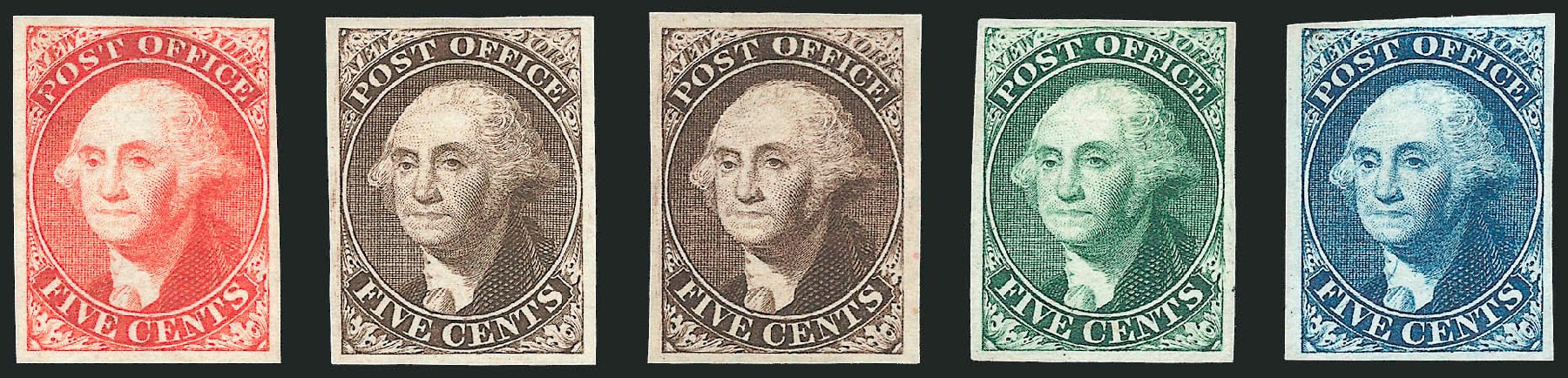 Prices of US Stamps Scott Cat. 9X1: 1846 5c New York Postmasters Provisional. Robert Siegel Auction Galleries, Dec 2010, Sale 999, Lot 516