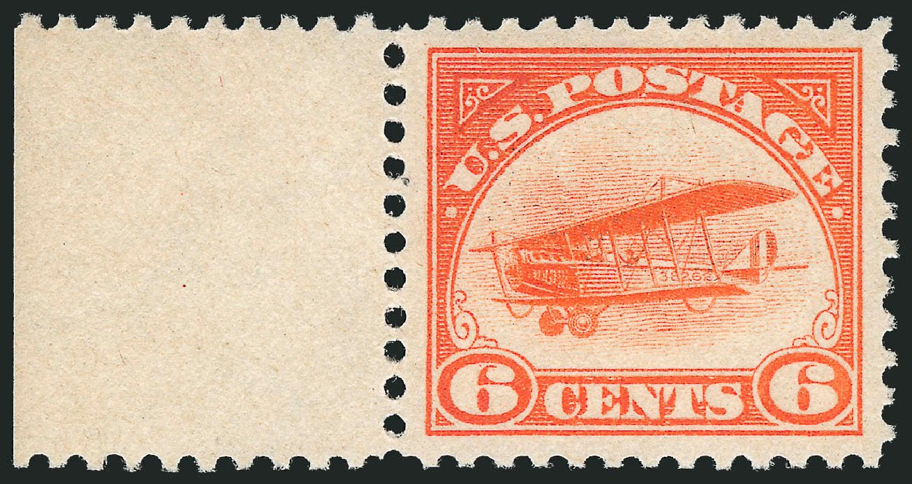 Value of US Stamps Scott Catalog #C1: 6c 1918 Air Curtiss Jenny. Robert Siegel Auction Galleries, Nov 2012, Sale 1034, Lot 519