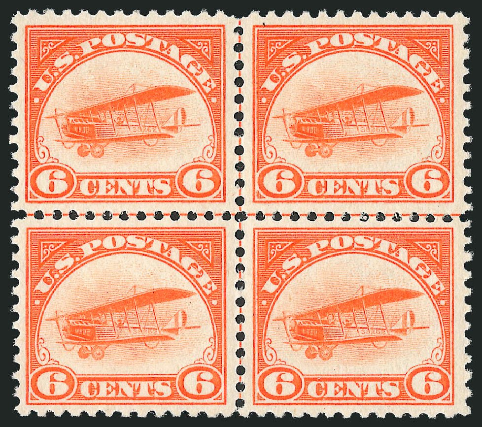 Prices of US Stamps Scott #C1 - 1918 6c Air Curtiss Jenny. Robert Siegel Auction Galleries, Oct 2010, Sale 997, Lot 6131