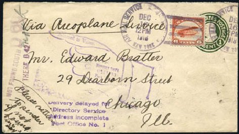 Values of US Stamps Scott Catalog # C1 - 1918 6c Air Curtiss Jenny. Harmer-Schau Auction Galleries, Feb 2010, Sale 84, Lot 1744