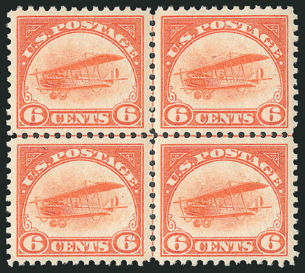 Price of US Stamp Scott Cat. C1: 6c 1918 Air Curtiss Jenny. Robert Siegel Auction Galleries, Mar 2011, Sale 1007, Lot 2904