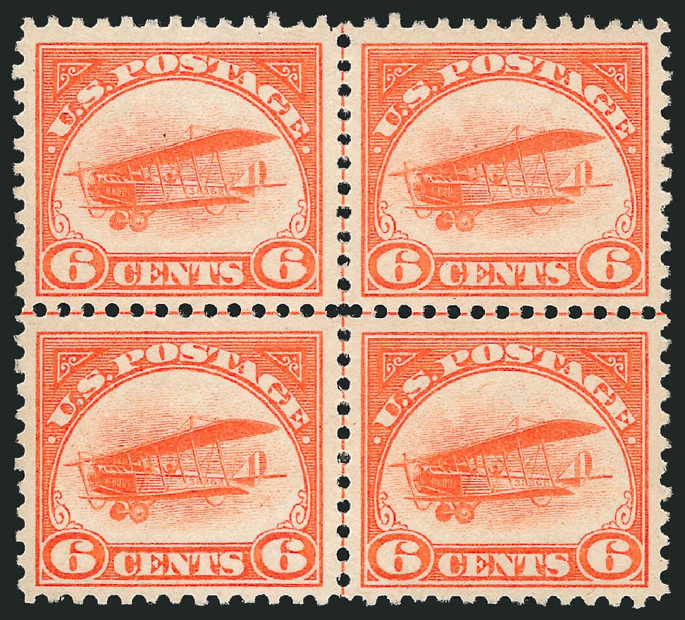 Price of US Stamps Scott # C1: 6c 1918 Air Curtiss Jenny. Robert Siegel Auction Galleries, Dec 2012, Sale 1037, Lot 2175
