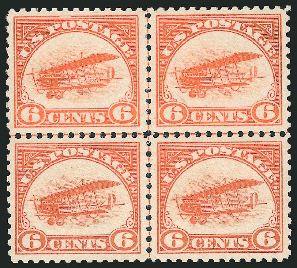 Prices of US Stamps Scott # C1 - 1918 6c Air Curtiss Jenny. Robert Siegel Auction Galleries, Mar 2012, Sale 1019, Lot 913