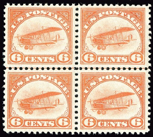 Price of US Stamp Scott Catalogue # C1: 6c 1918 Air Curtiss Jenny. Spink Shreves Galleries, May 2014, Sale 148, Lot 356